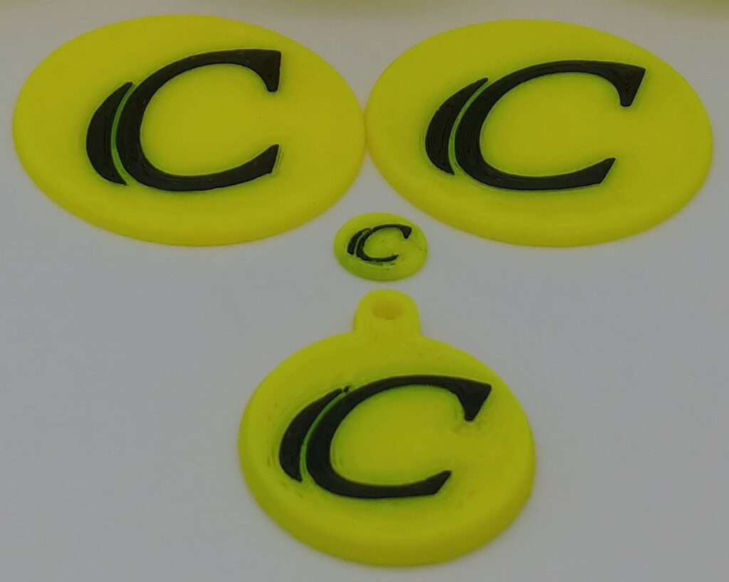 Yellow PETG C Emblems