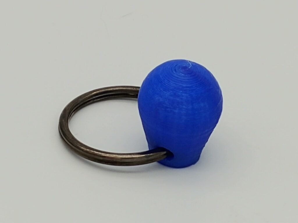 clearish blue PETG Ryker key holder
