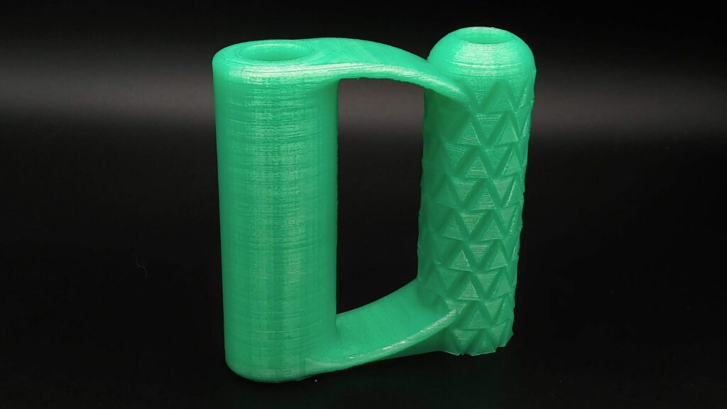 Fluorescent green PLA+ Shovel handle
